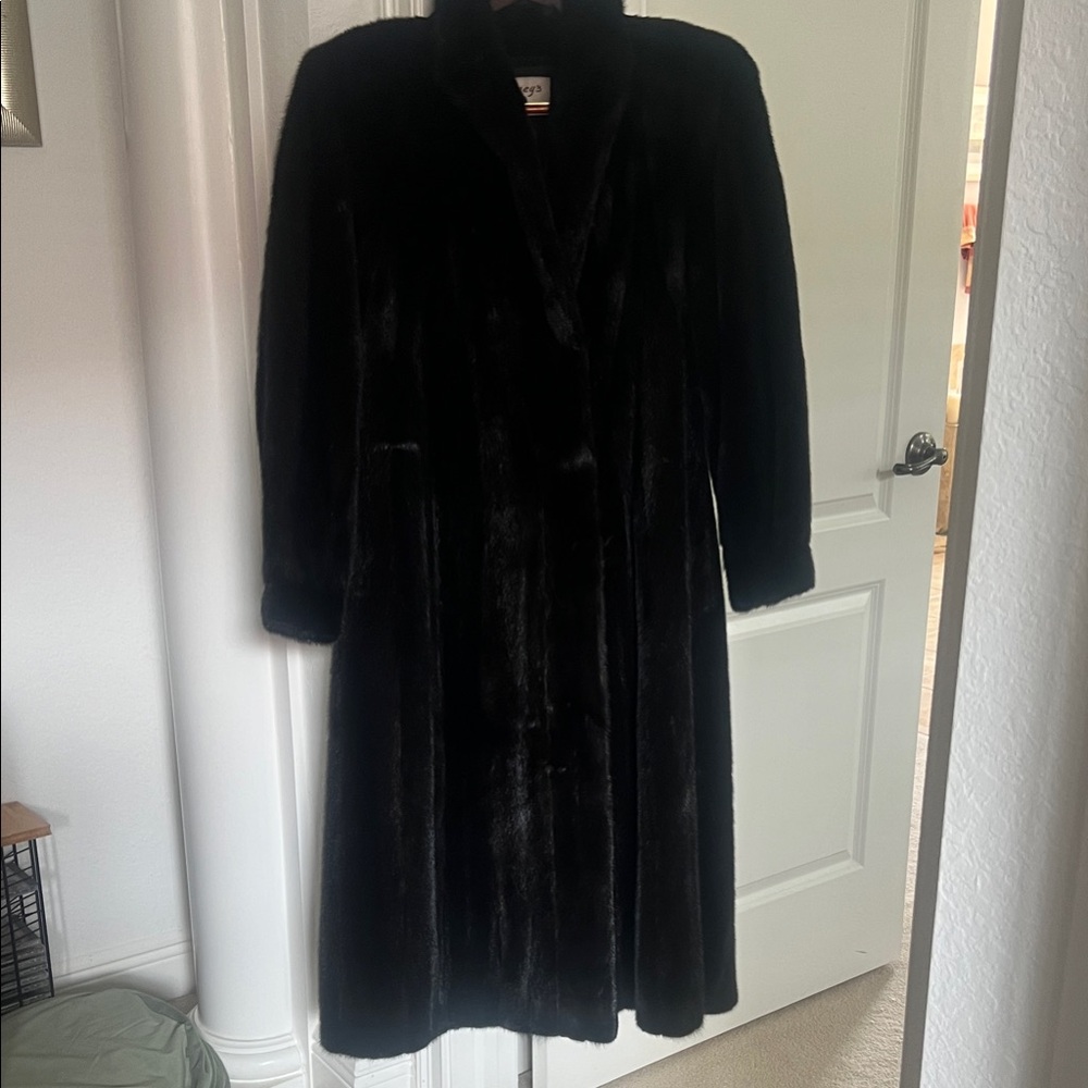 Full Length Ranch Mink Fur Coat